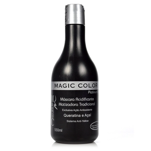 Magic Color Platinum Blond Desamarelador Máscara Queratina E Açaí
