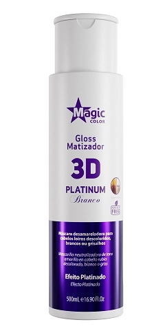 Matizador 3d Platinum Branco Magic Color 500ml
