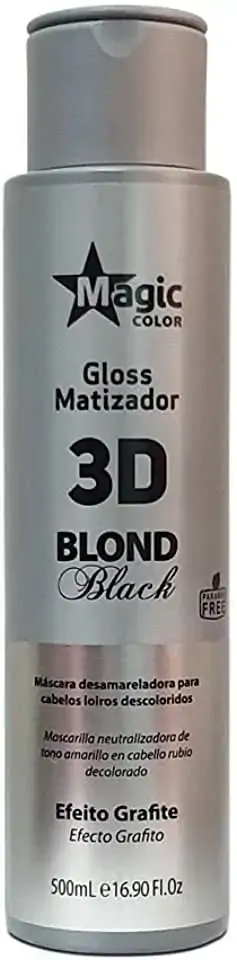 Magic Color Matiz Gloss 3d 500ml Blond Black Grafite