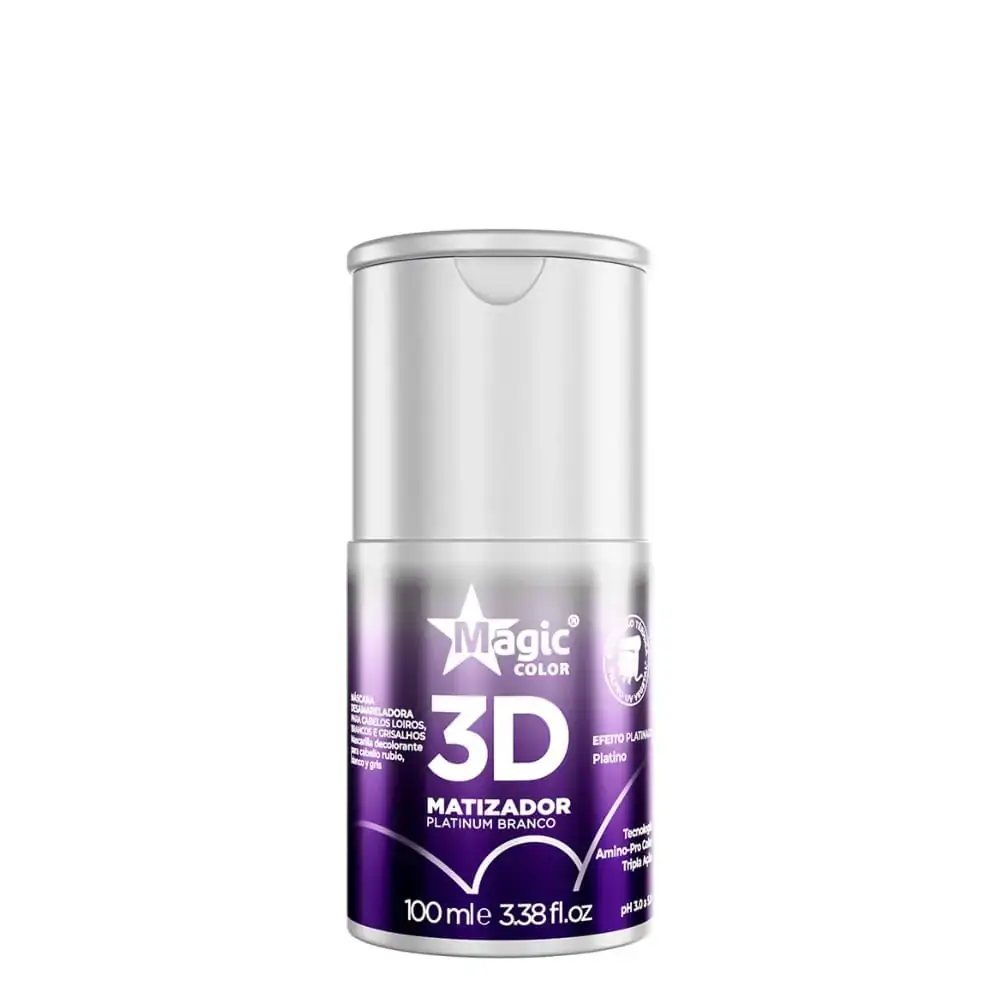 Magic Color - Gloss 3d Matizador Platinum Branco Efeito Platinado 100ml
