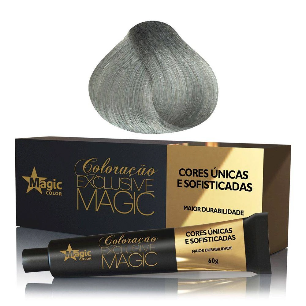 Coloracao Exclusive Magic 9.1 Loiro Muito Claro Cinza 60g