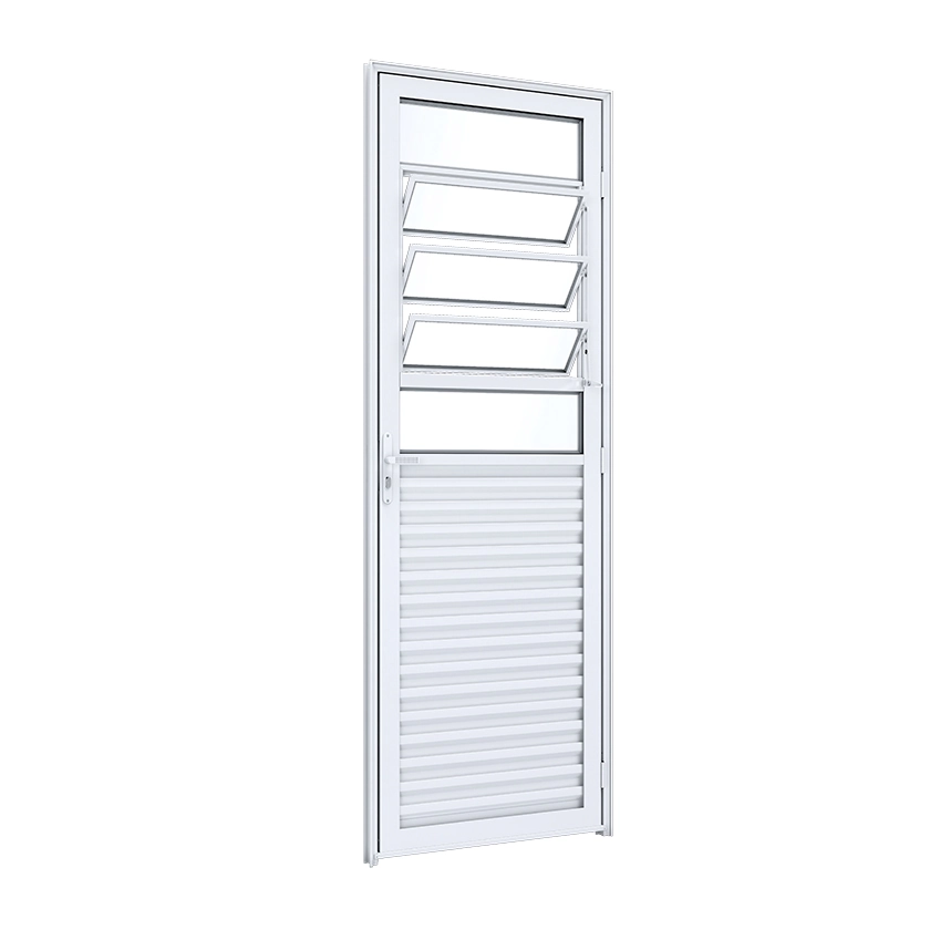Porta Basculante de Giro Alumínio 2,15x0,85m Lado Direito Linha Lucasa Ideale Lucasa