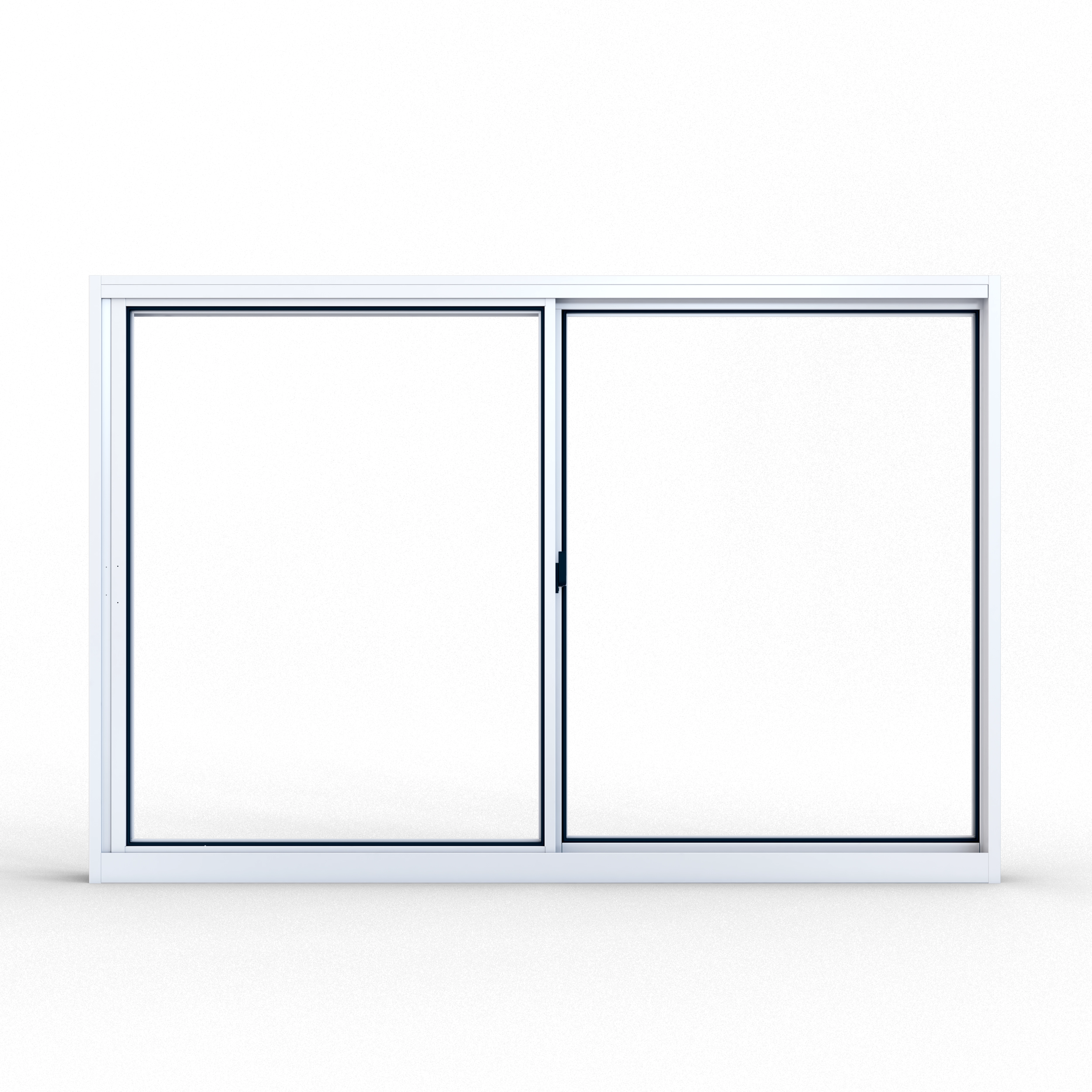 Janela de Alumínio de Correr 2 Folhas 100x120cm Ullian Riobras Branca