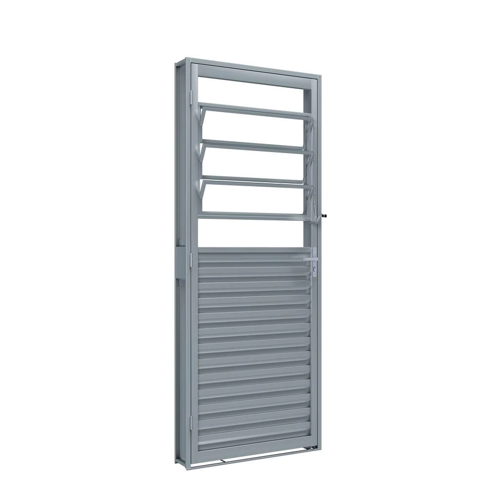 Porta De Giro De Aço Com Báscula 215 X 85 X 6,5 Cm Esquerda Riobras