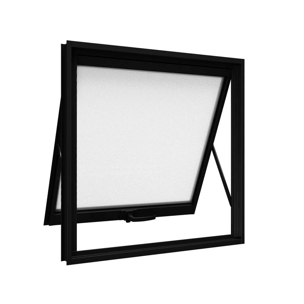 Janela De Alumínio Maxim-ar 60 X 80 X 5,5 Cm Preto Sem Grade Lucasa