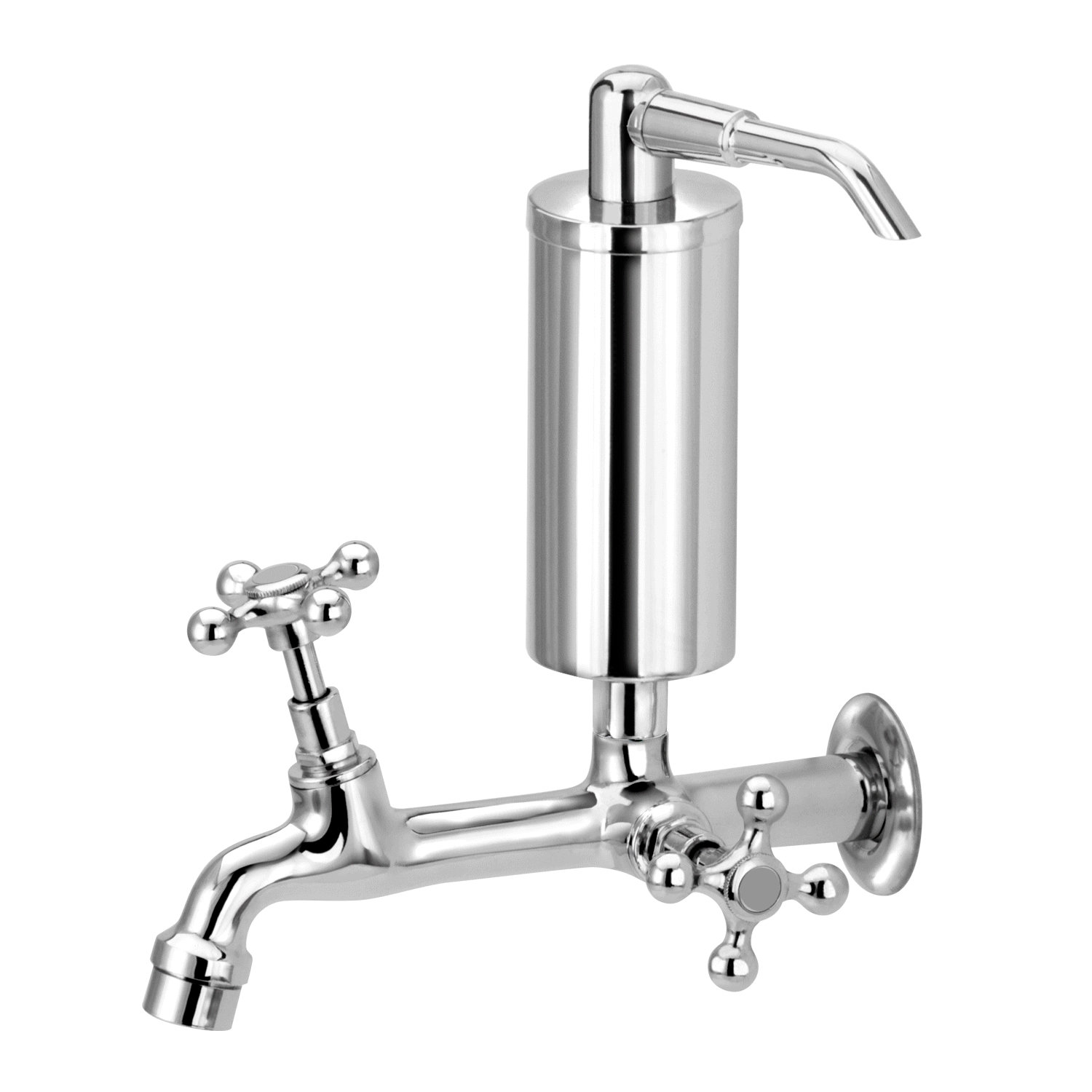 Torneira Cozinha Parede Fixa Com Filtro Metal C33