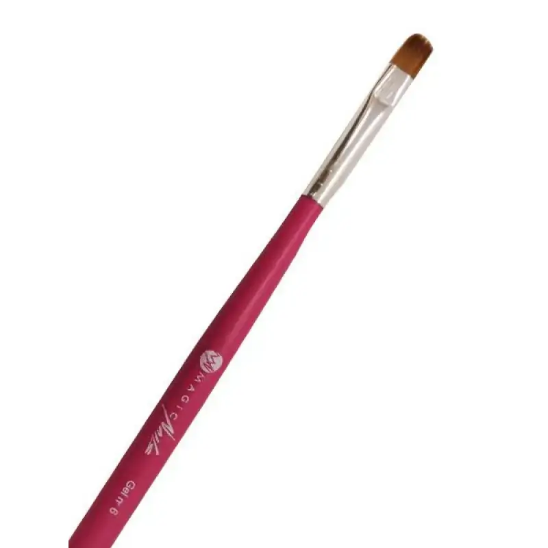 Pincel Para Gel Rosa N6