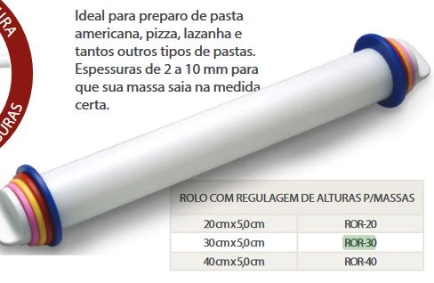 Rolo C/regulagem 30x4,5cm Ref.ror 30 Solrac