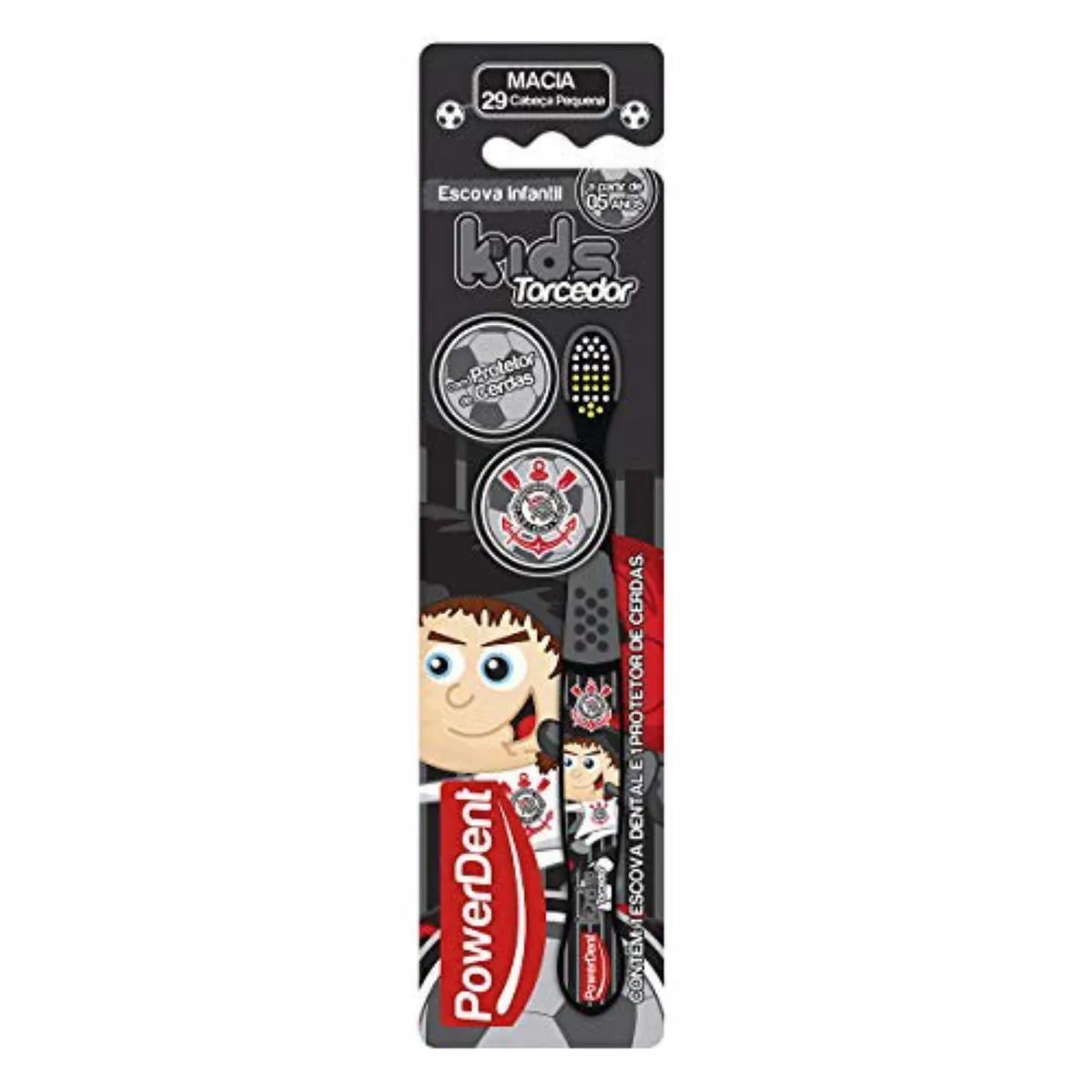 Escova Powerdent Torcedor Kids Corinthians