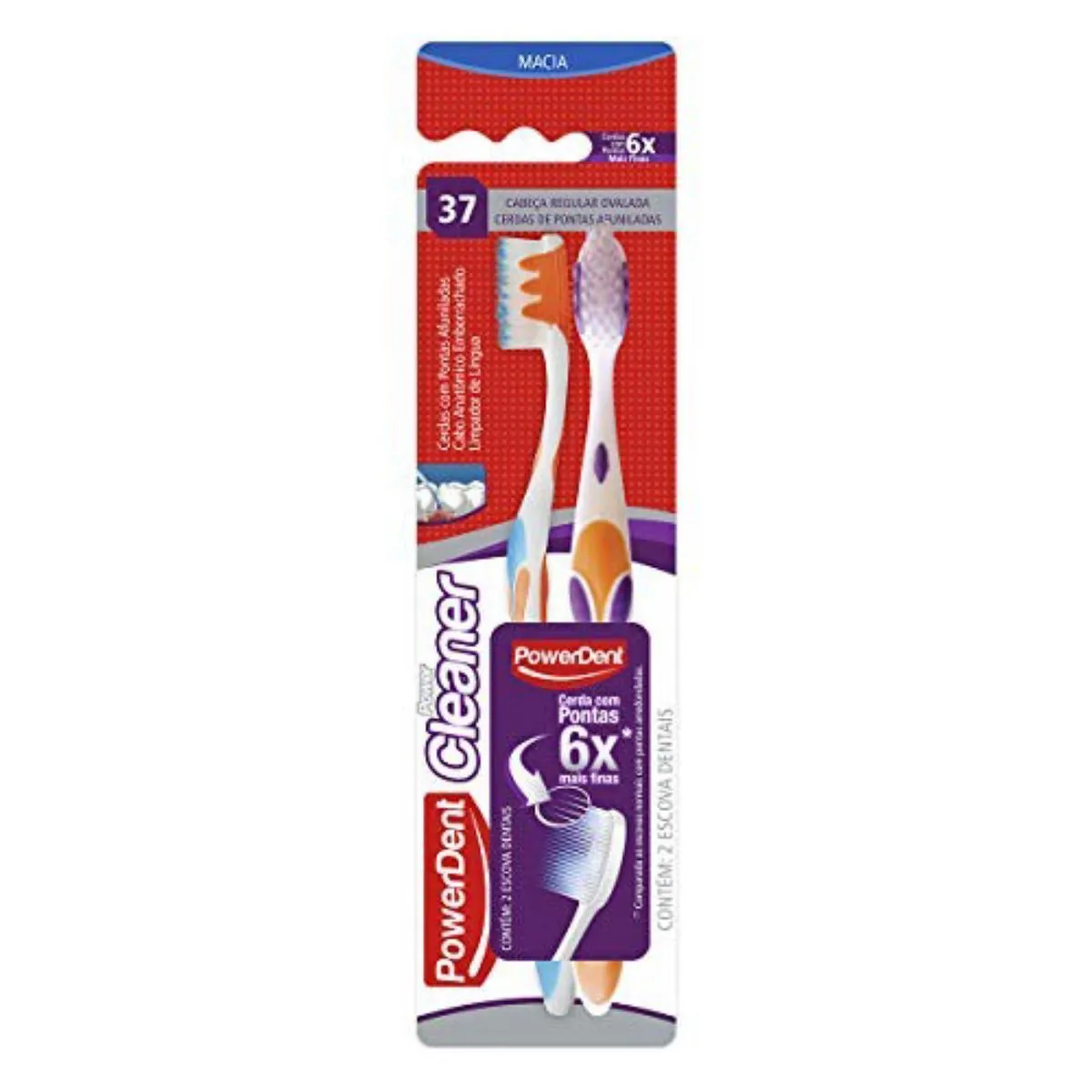 Escova Dental Power Cleaner Com 02 Unids