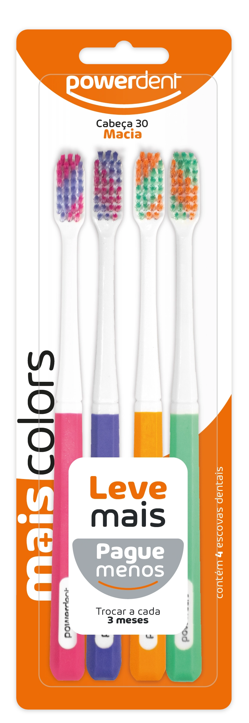 Esc Powerdent Light Color C/4un. Lv Pg