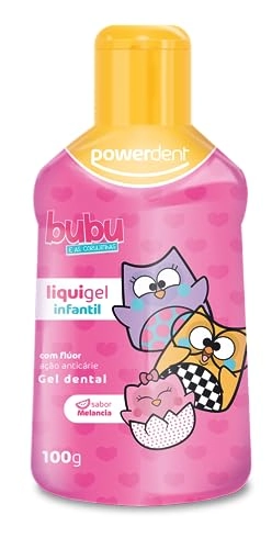 Liquigel Infantil Com Flúor Bubu E As Corujinhas Sabor Melancia Powerdent 100g