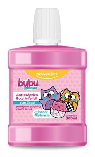 Antisséptico Bucal Infantil Bubu E As Corujinhas Powerdent 300ml
