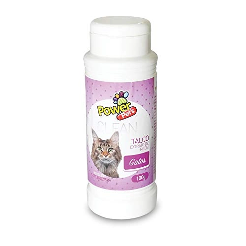 Talco Paragatos Power Pets 100g Power Pets Para Gatos