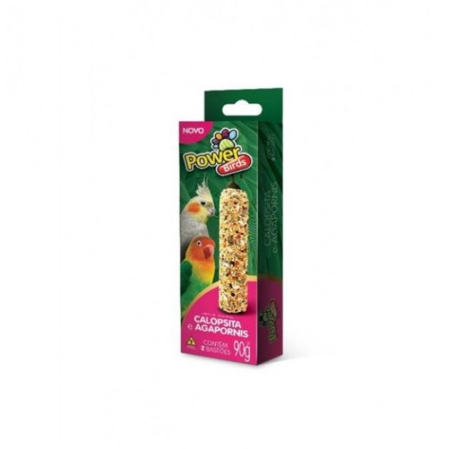 Bastao Powerbird Calopsita Milho 2un 90g
