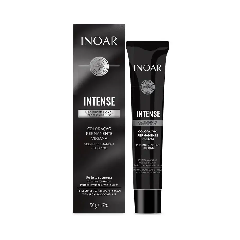 Coloracao Individual Permanente Inoar Intense Color 7/0 Louro Médio 50g