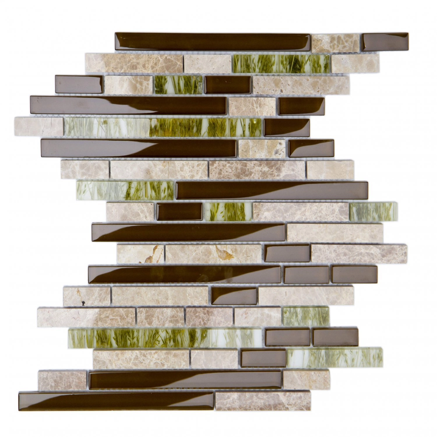 Pastilha De Vidro Mesclada De 30cm X 30cm Rende Glass Mosaic