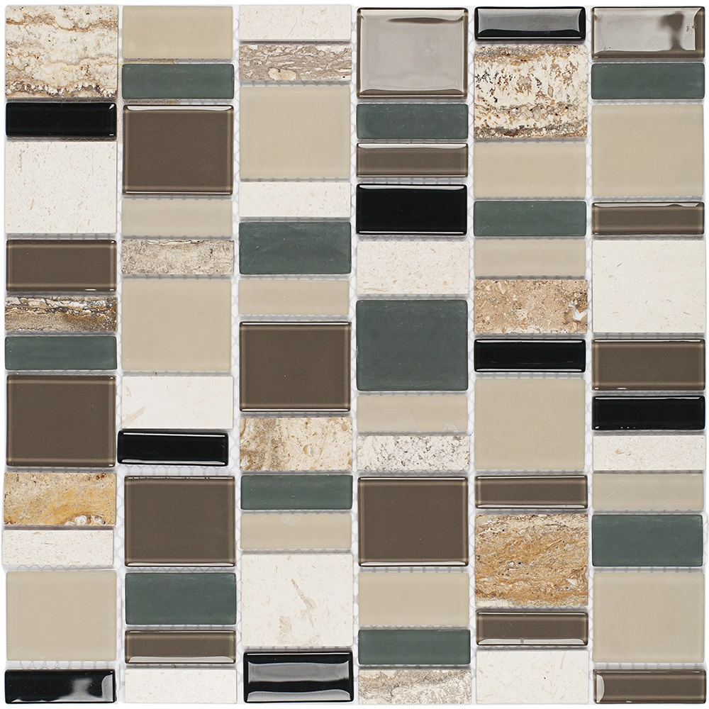 Pastilha Petrus SP05 30,3x30cm Glass Mosaic