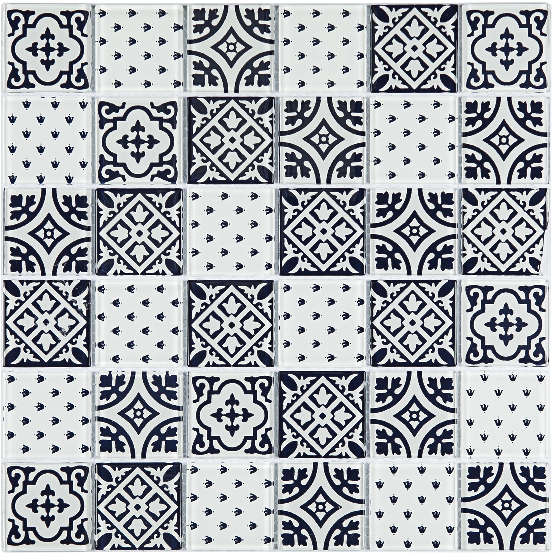 Pastilha PW4010 30x30cm Glass Mosaic