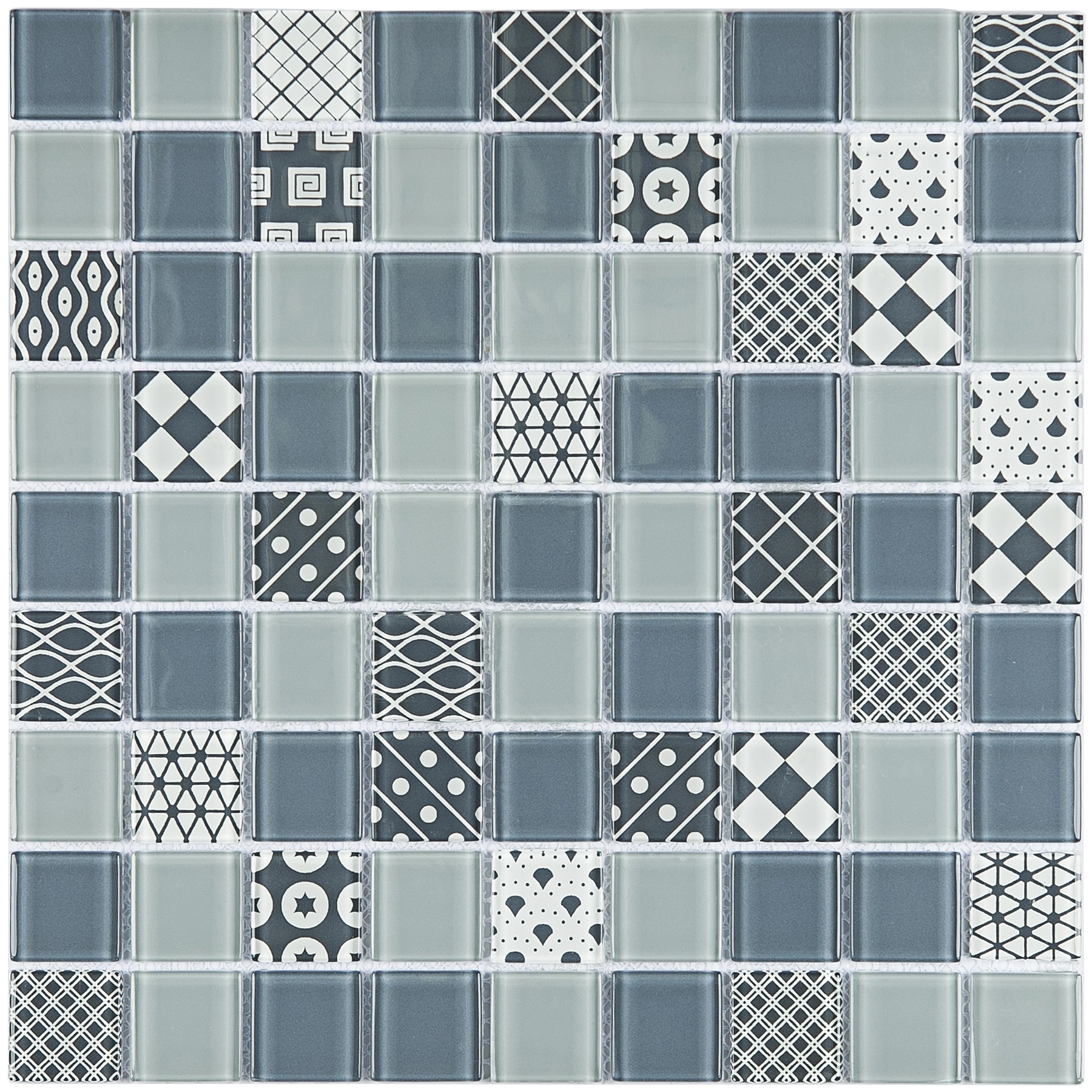 Pastilha PW4003 30x30cm Glass Mosaic