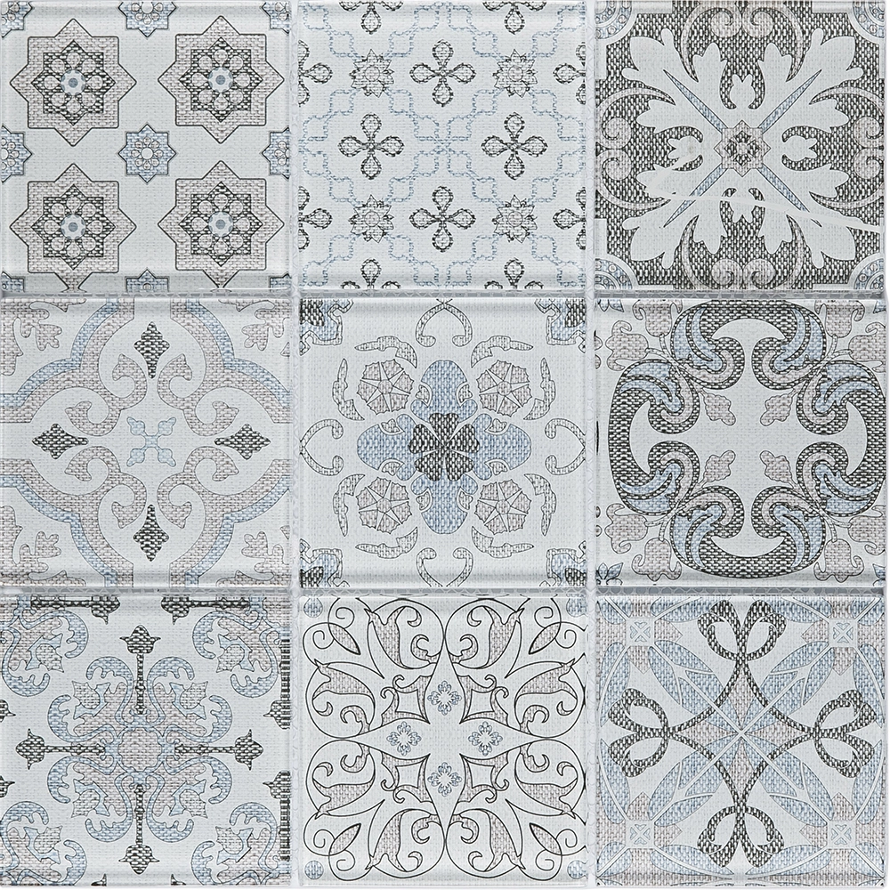 Pastilha Patchwork PW502 30x30cm Glass Mosaic