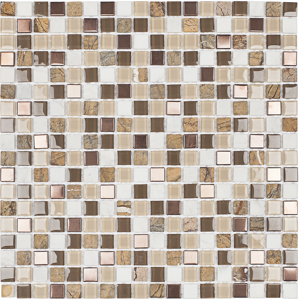Pastilha Slim SMG103 30,5x30,5cm Glass Mosaic