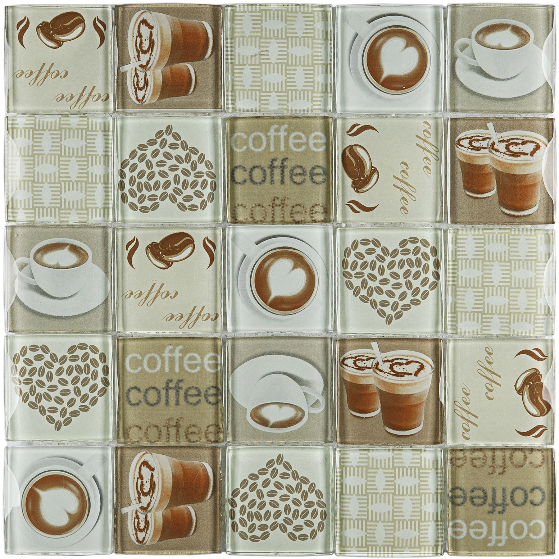 Pastilha Patchwork PW510 30x30cm Glass Mosaic