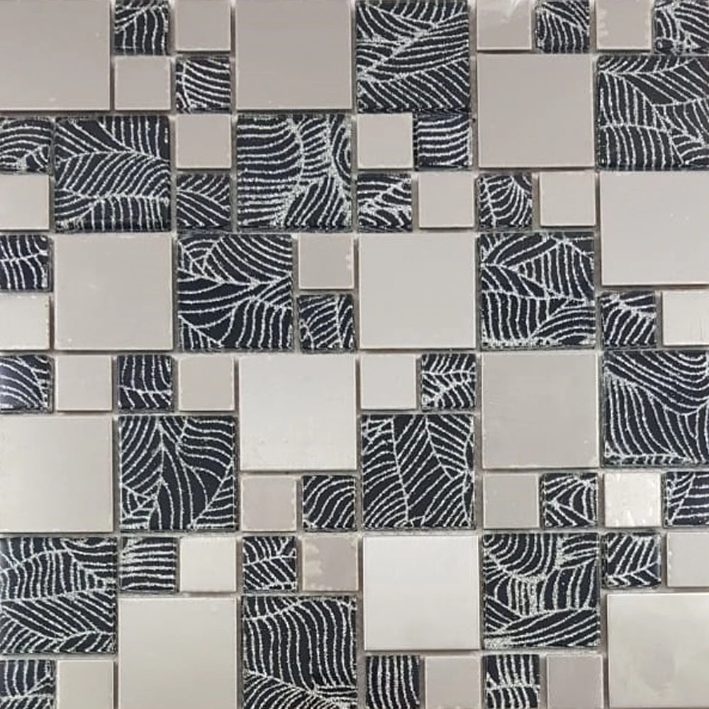 Pastilha Escovado AX16 29,2x30cm Glass Mosaic