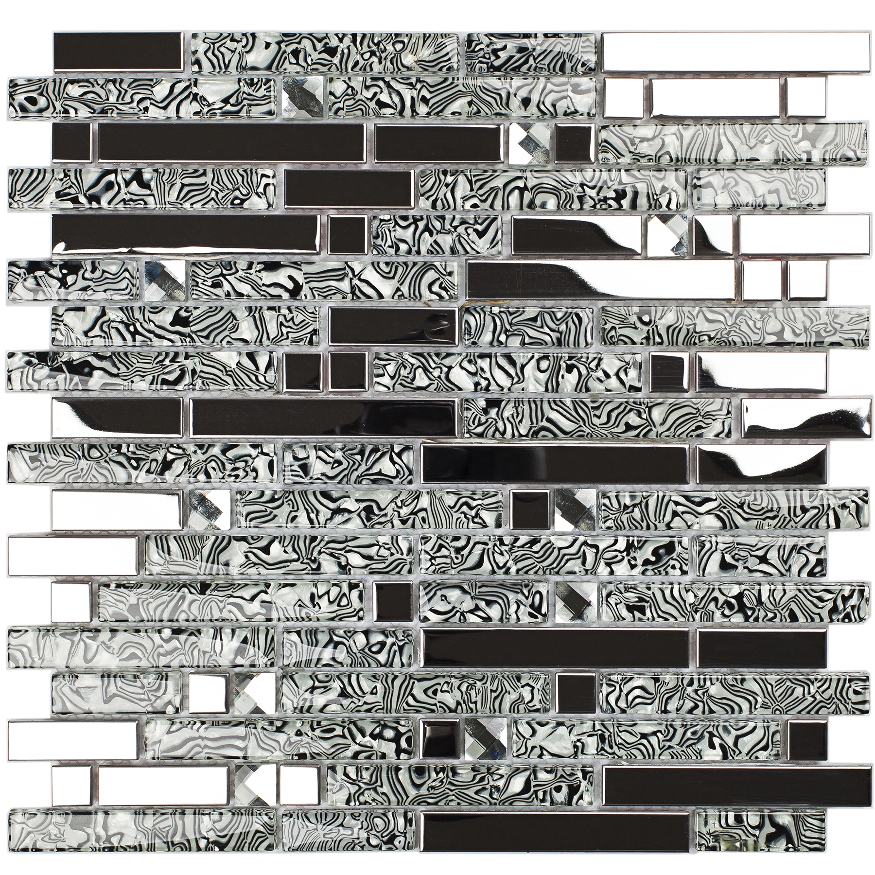 Pastilha Espelhada AX19 28,8x30,4cm Glass Mosaic