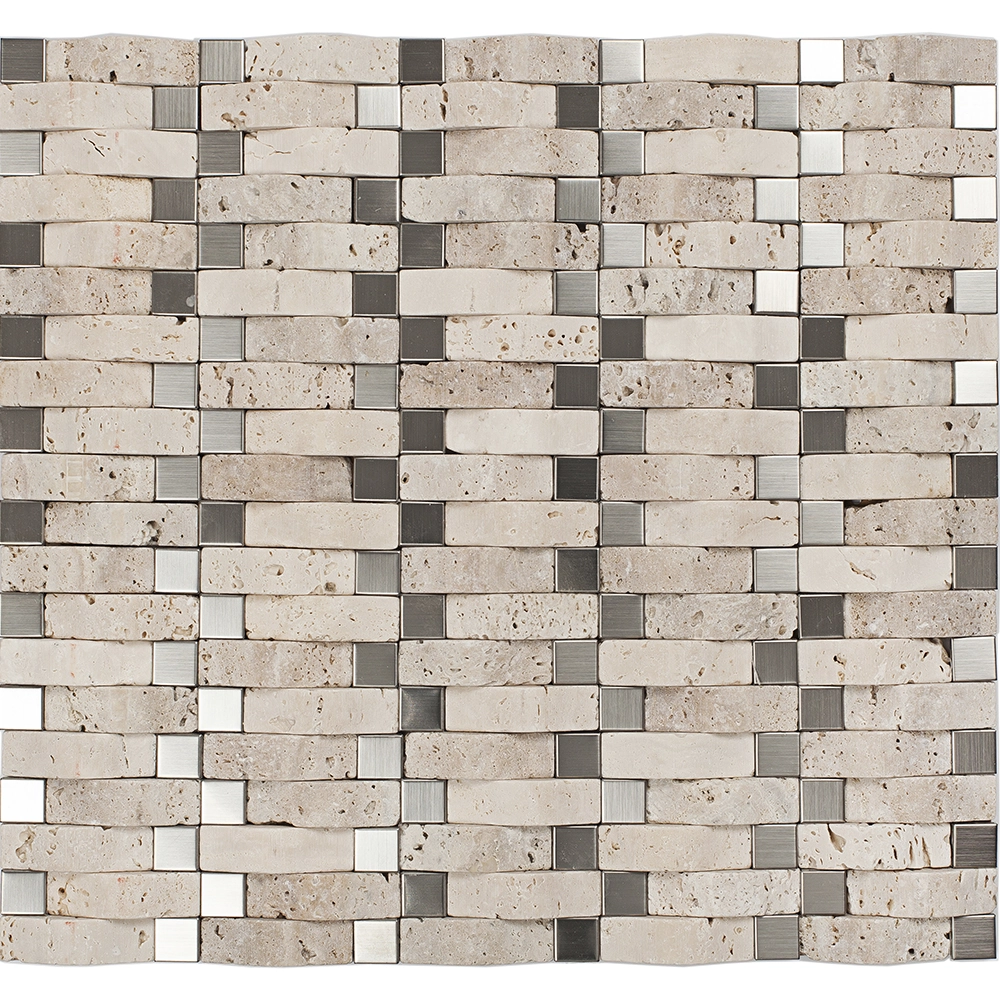 Pastilha Mármore 33,5x30,5cm Glass Mosaic
