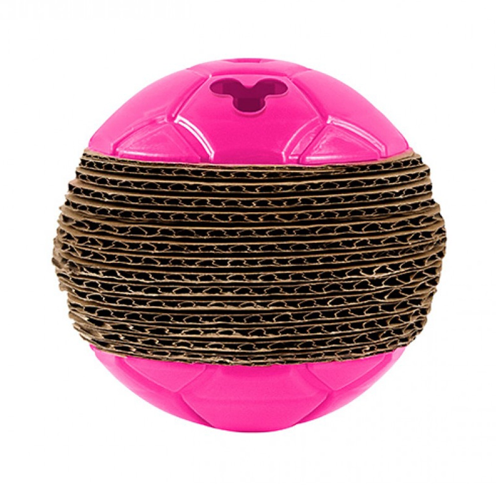 Brinquedo Para Gatos Bolinha Arranhador Rosa Trusqys Pets