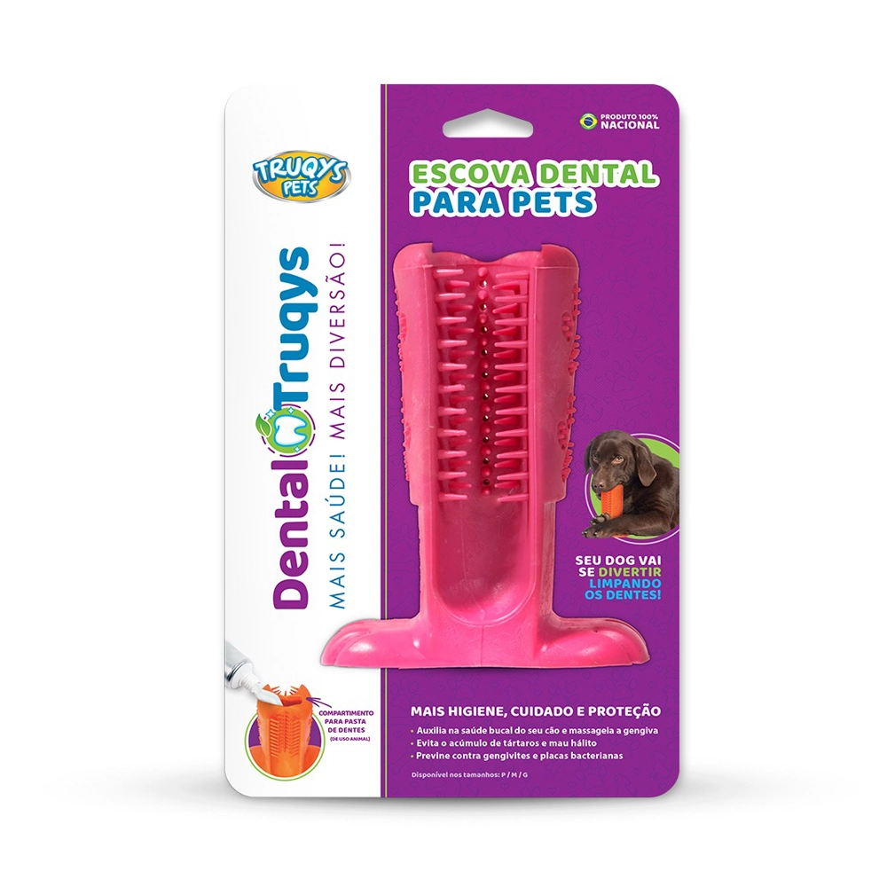 10 Bq.truqys Escova Dental G Rosa