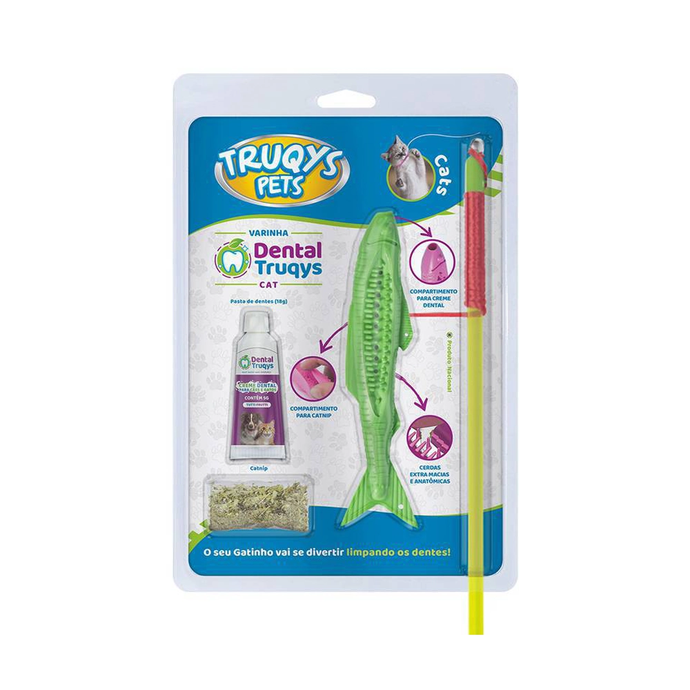 Brinquedo Varinha Dental Truqys Pets 1un