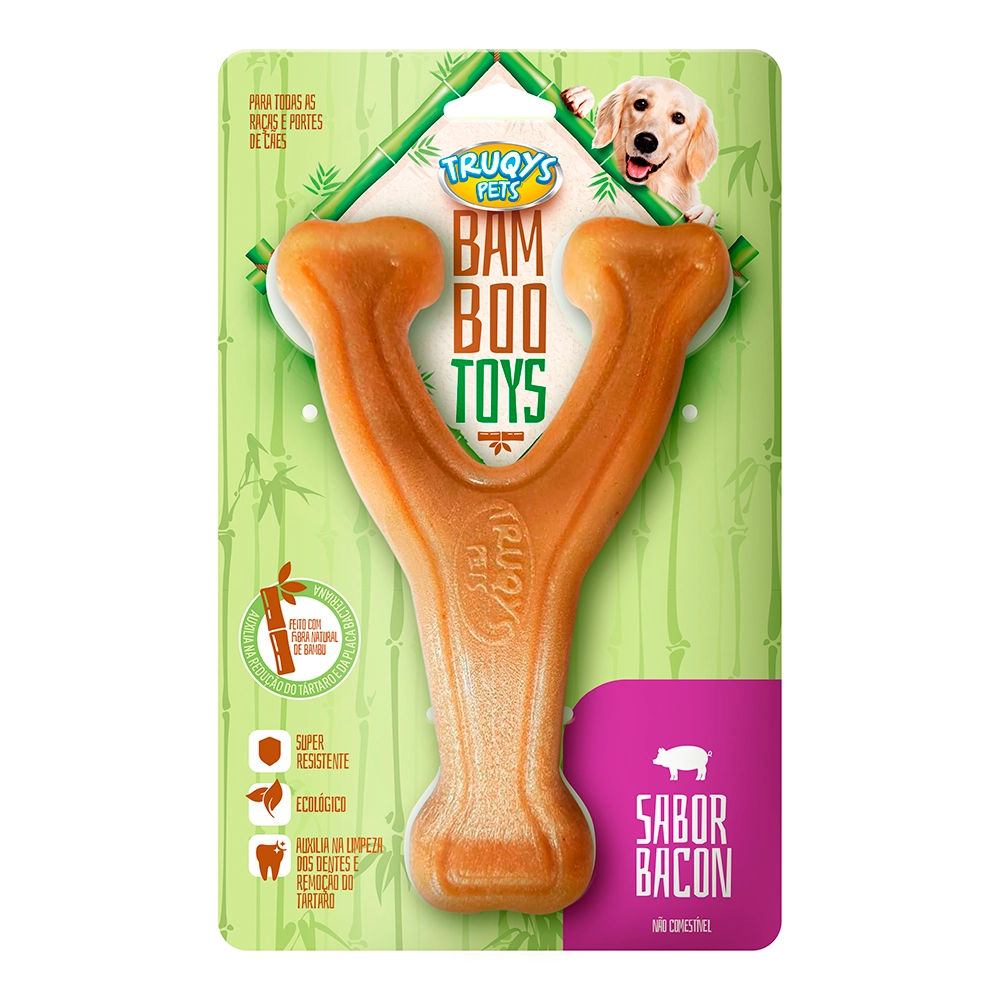 Osso Truqys Bamboo Toys Forquilha Tamanho M