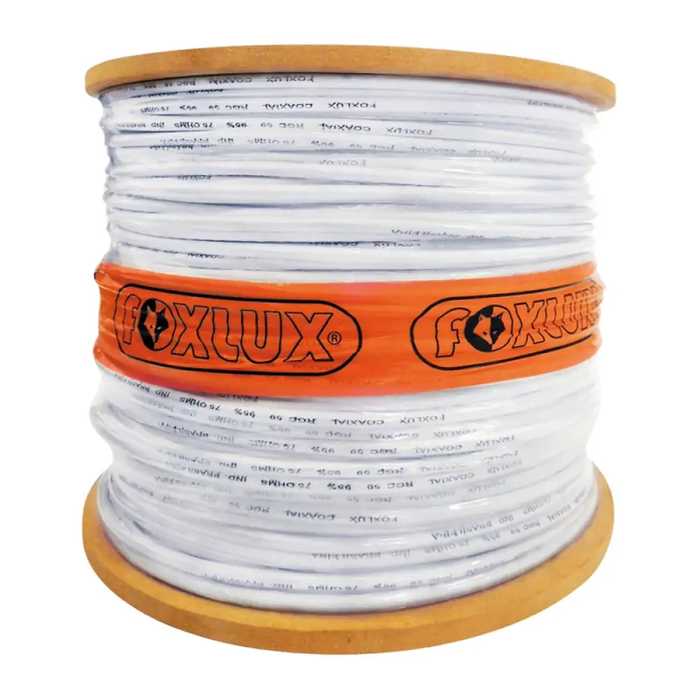 Cabo Coaxial Rgc 6 Cel.95 Malha Fox