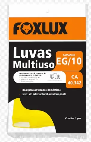 Luva Foxlux Multiuso Xg Latex