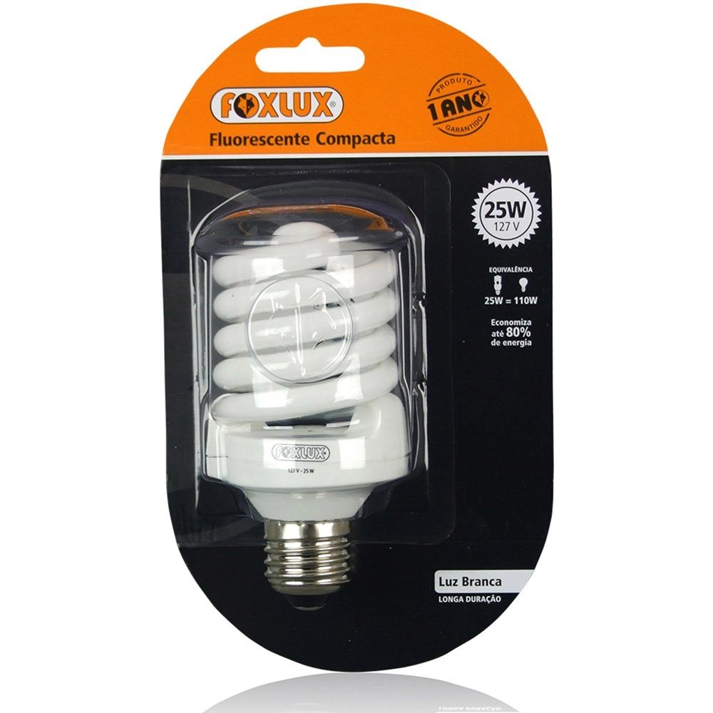 Lampada Elet. Foxlux 25w 127v Espiral