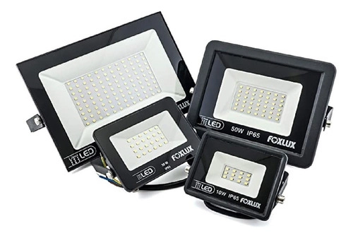 Refletor Led Foxlux 100w 6500k Biv Pto