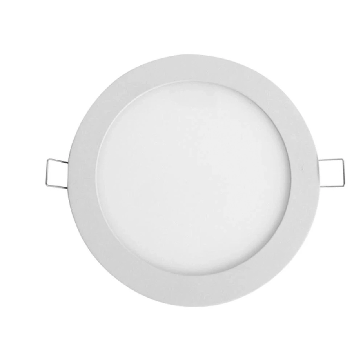 Painel Led Foxlux Redondo Embutir 6w 6500k Bivolt Branco