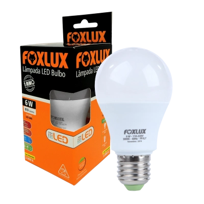 Lampada Foxlux Led 6w 6.500k Bivolt