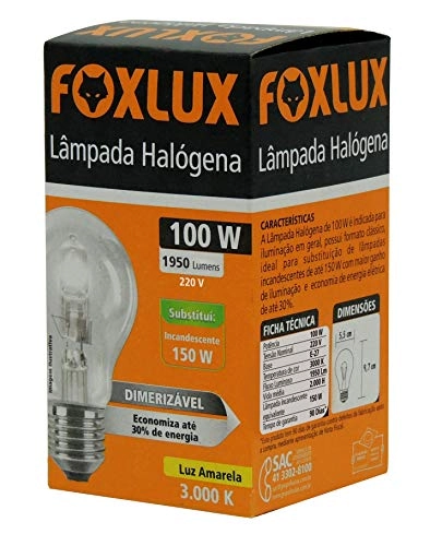 Lampada Halogena Foxlux 100w 220v