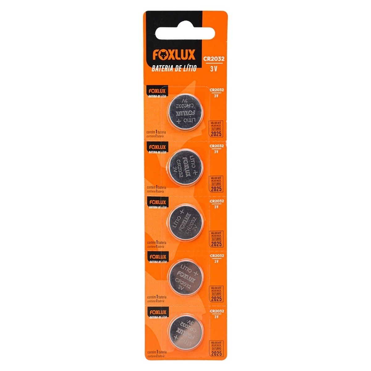 Bateria De Litio 3v Cr2032 Blister Com 5
