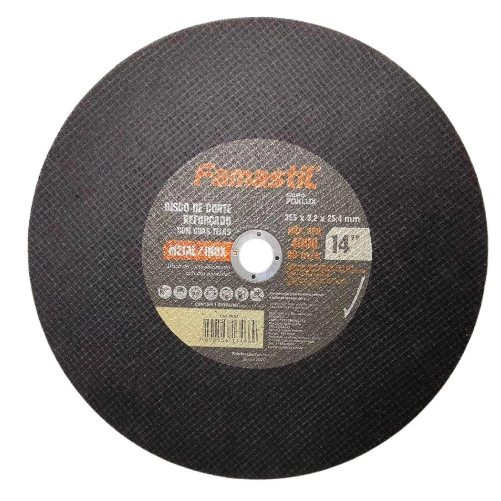Disco De Corte 14 X 1/8 X 1 // Famastil