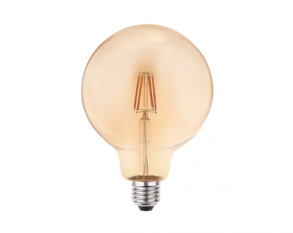 Lampada Filamento Led Globo Ambar G125 4w E27 Biv