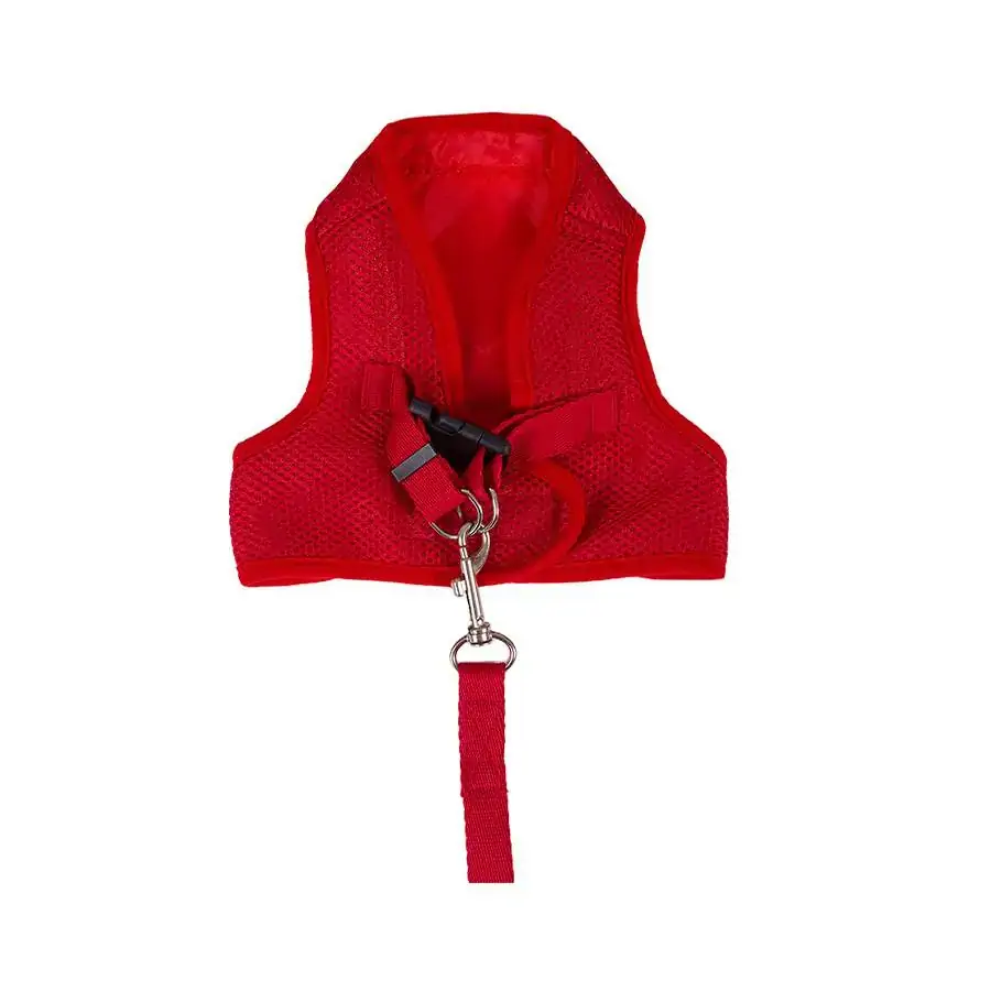 Peitoral Urban Puppy Para Cães Colete Aerado Vermelho