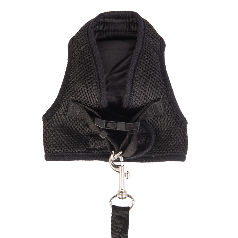 Peitoral Urban Puppy Para Cães Colete Aerado Preto