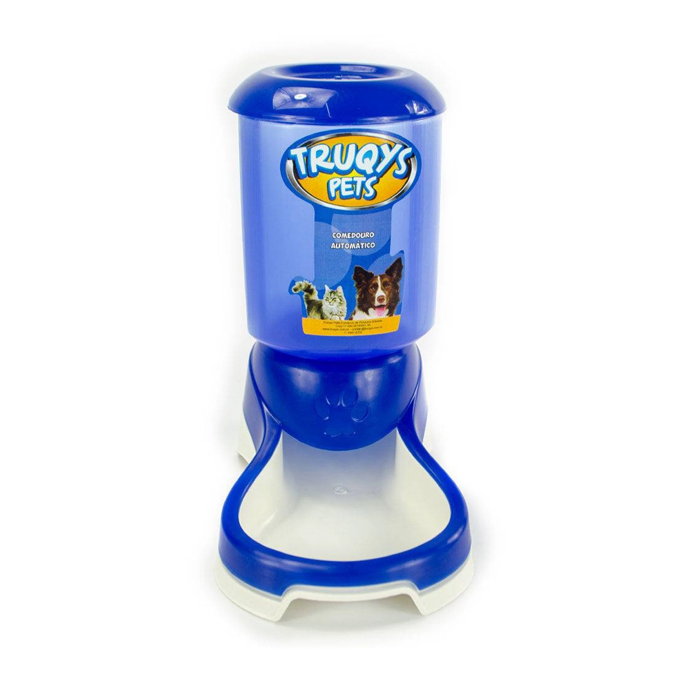 Truqys Pet Comedouro Automãtico Azul 2l