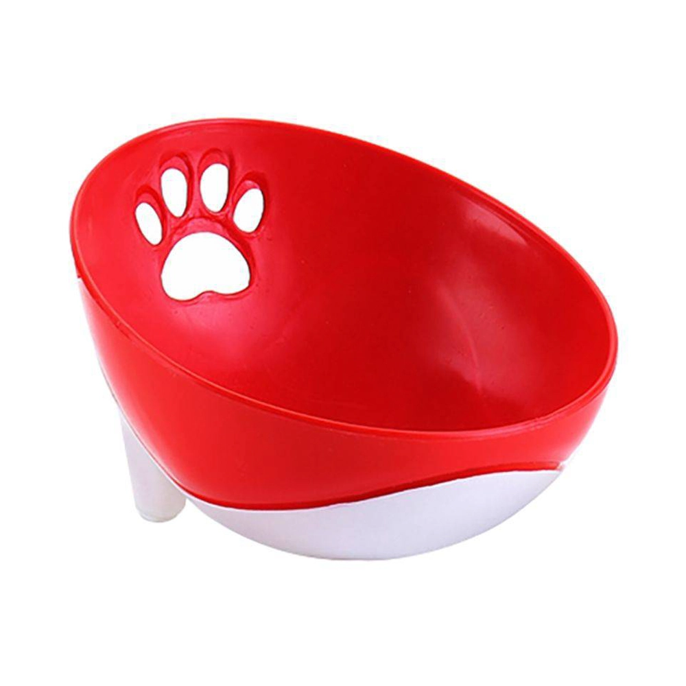 Comedouro Inclinado Pequeno Cor Vermelho Truqys Pets