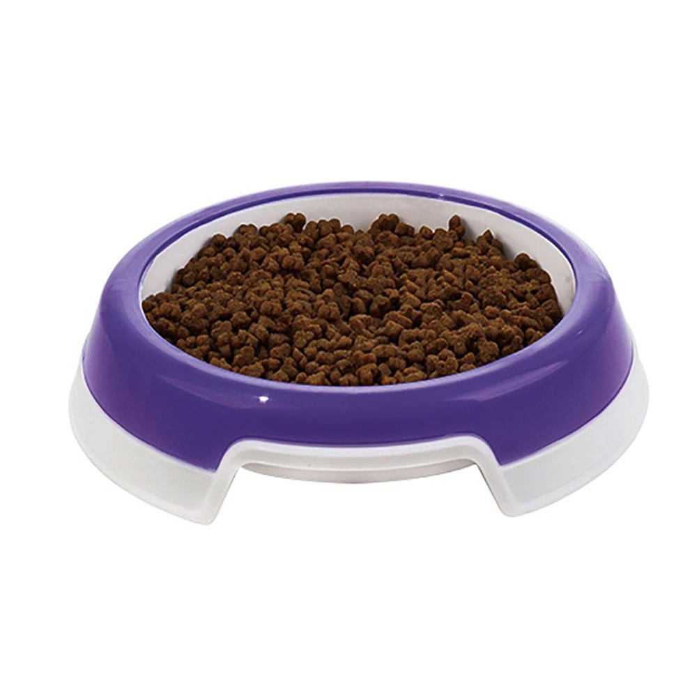 Comedouro Redondo Grande 2000ml Roxo Truqys Pet Un