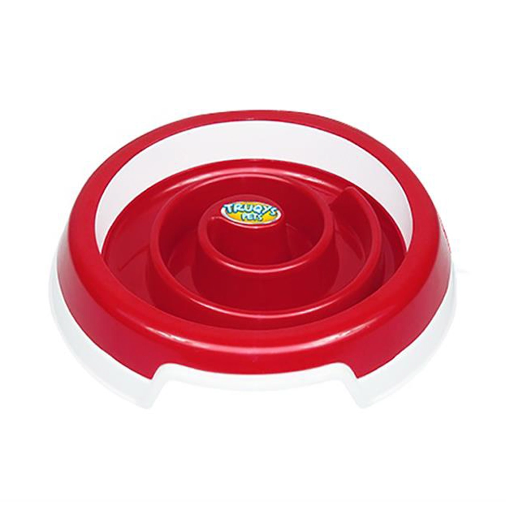 Comedouro Slow Food Truqys Pets Vermelho M 1un